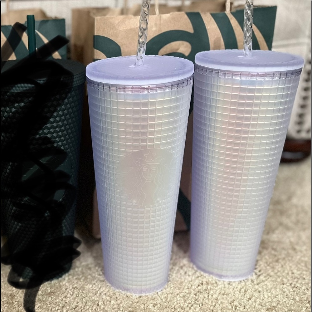 Starbucks Pearl Irridescent Unicorn Grid Cups March Release